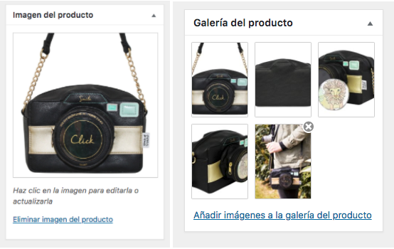 producto ecommerce diferentes imagenes de un bolso disaster design