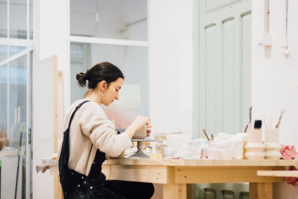 temple ceramic working workshop