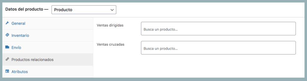 imagen de productos relacionados de fichas en WordPress