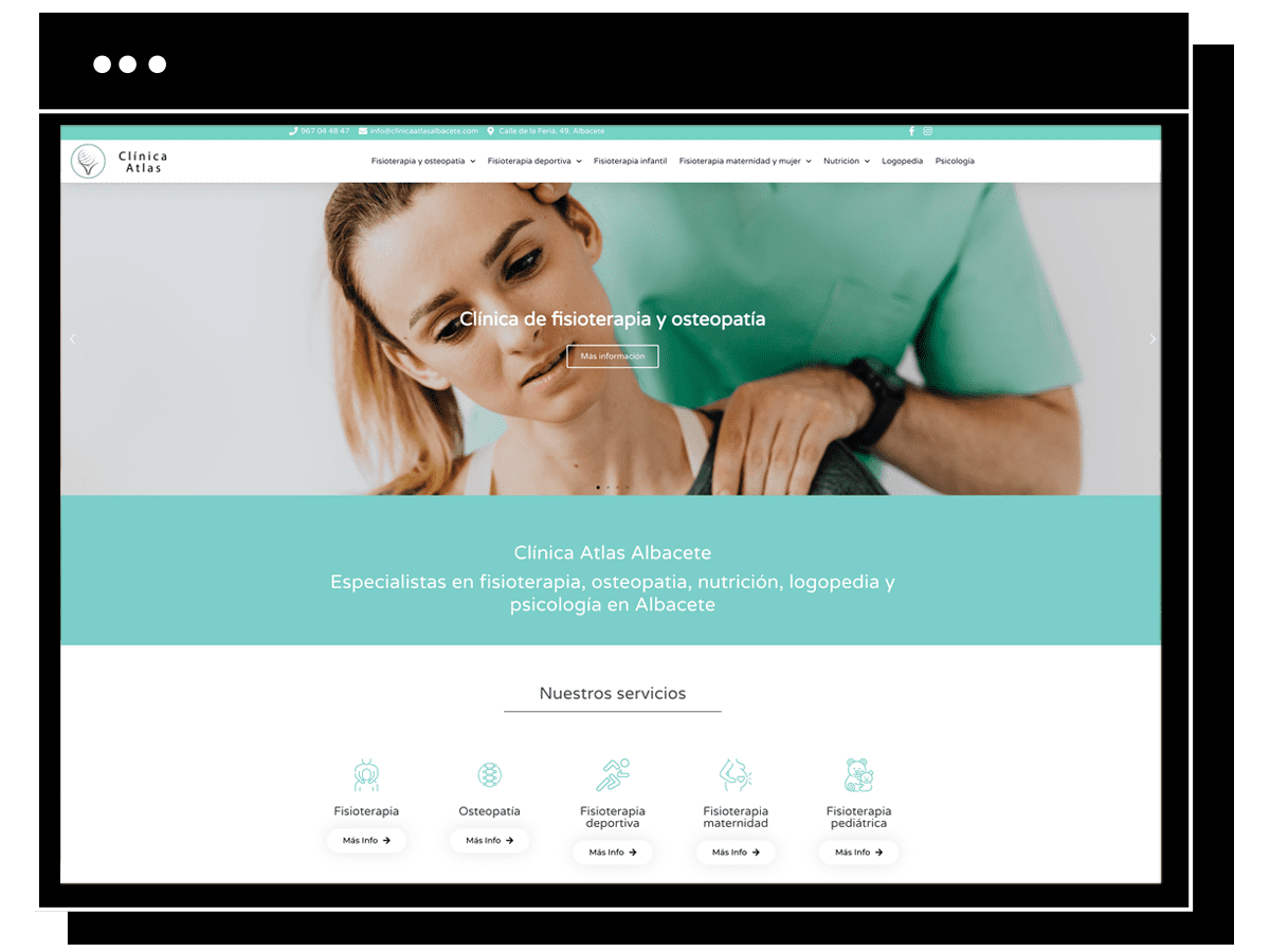 diseño web albacete fisioterapia