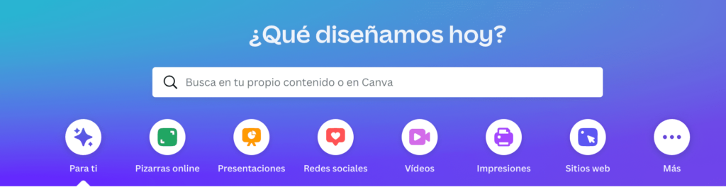 canva empezar diseno