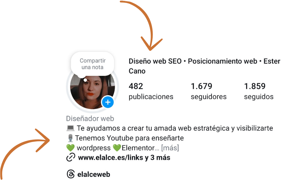 seo biografia y nombre instagram